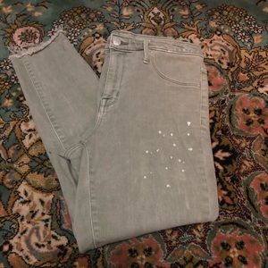 Light Green Crop Jean